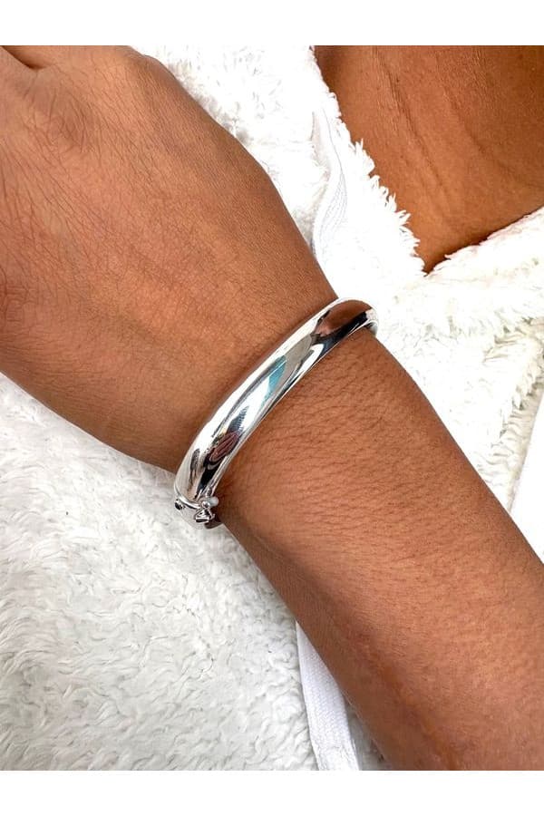 Bracelet Jonc Ouvrant Saphir - photo 2