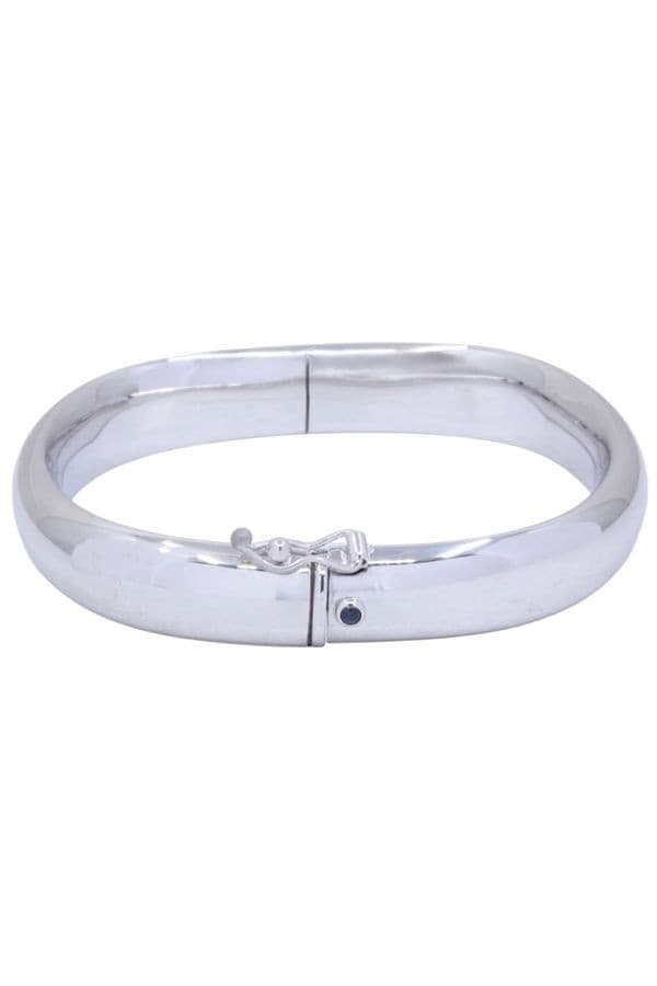 Bracelet Jonc Ouvrant Saphir - photo 3