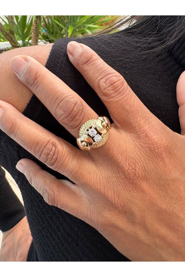 Bague Annees 50 Diamants - photo 2