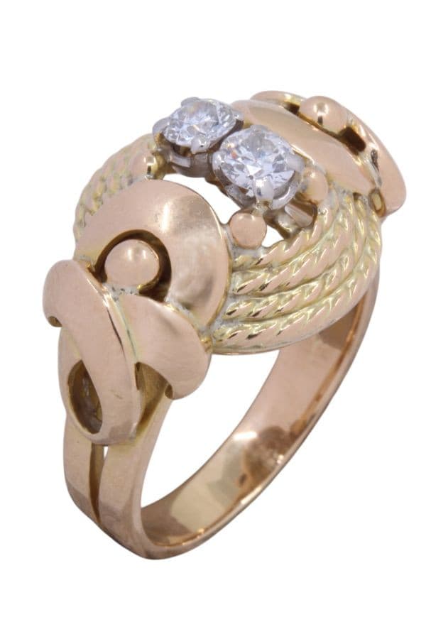 Bague Annees 50 Diamants - photo 3