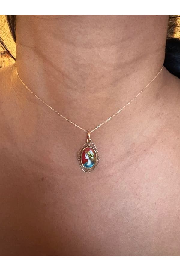 Pendentif Émail de Limoges - photo 2