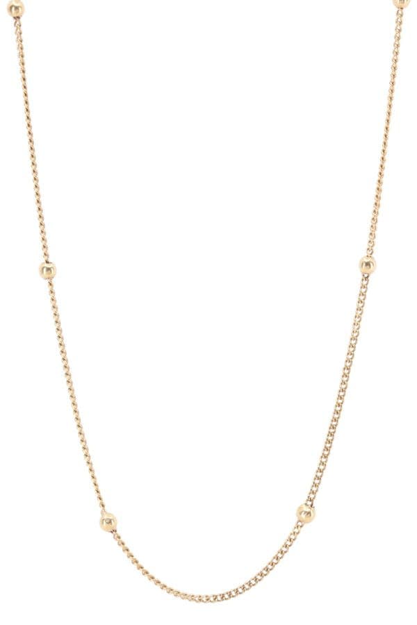 Collier Boules Maille Gourmette
