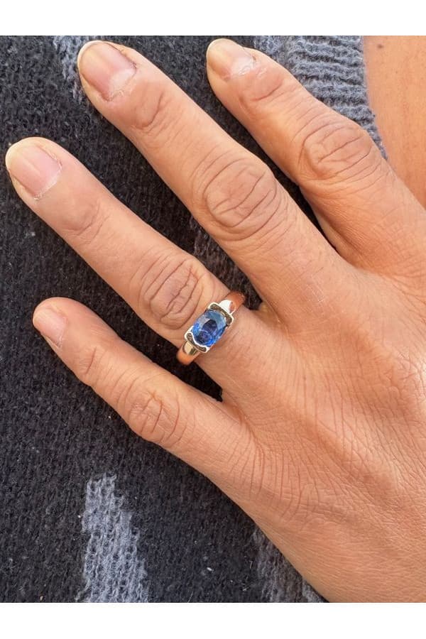 Bague Jonc Saphir - photo 2
