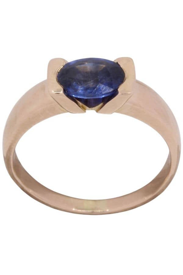 BAGUE JONC SAPHIR, photo 2 sur 3