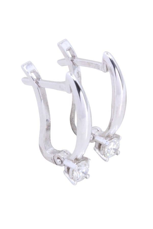 BOUCLES D'OREILLES DIAMANTS, photo 2 sur 3