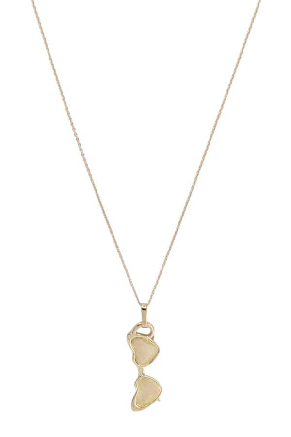 COLLIER LUNETTE DE SOLEIL COEUR, photo 2 sur 3