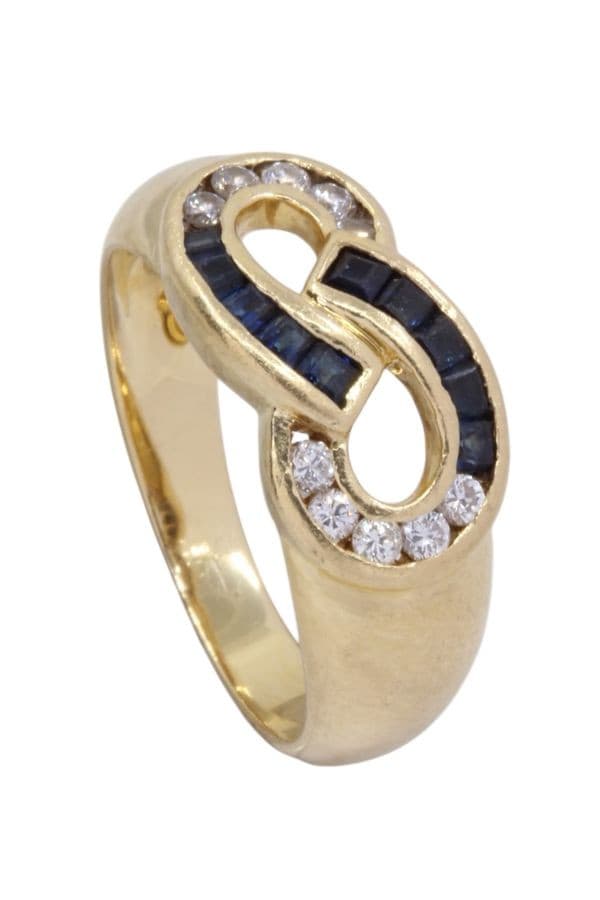 Bague Moderne Saphirs et Diamants - photo 5