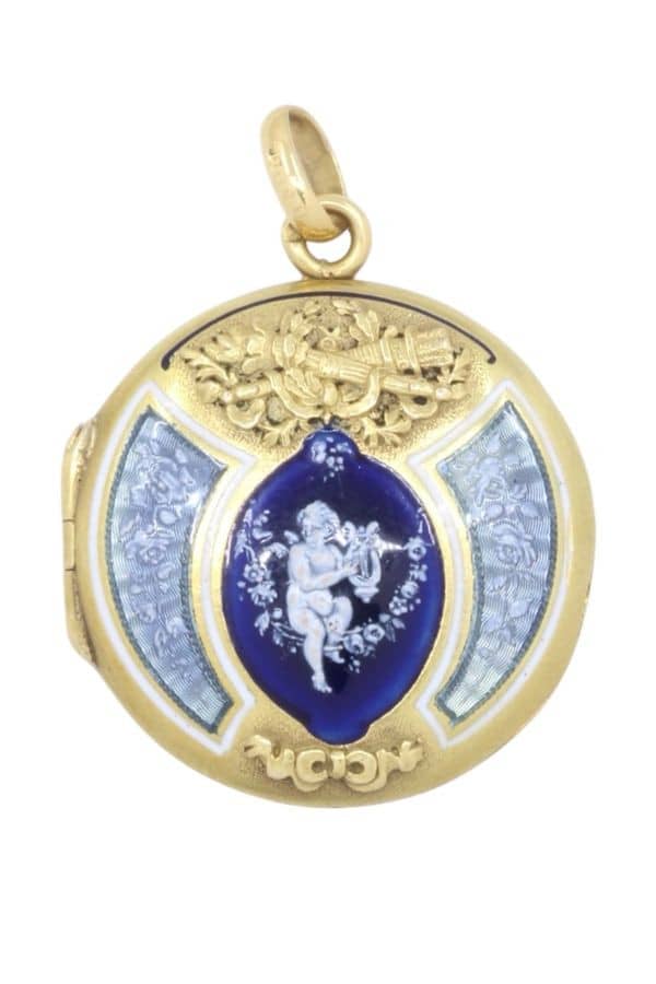 PENDENTIF PORTE-PHOTO ÉMAIL, photo 2 sur 3