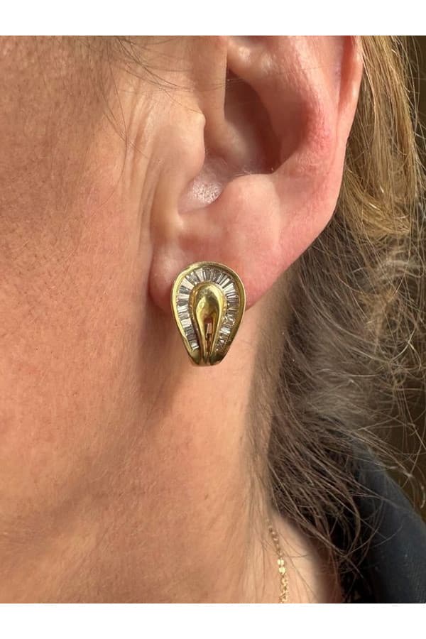 Boucles d'Oreilles Diamants - photo 2