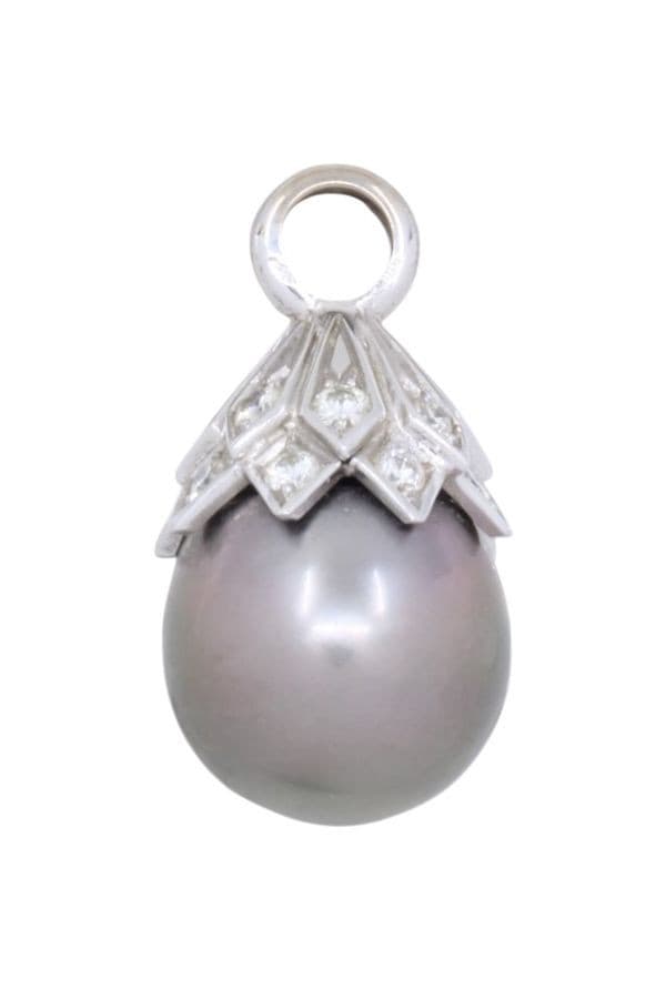 Pendentif Perle de Tahiti et Diamants - photo 2