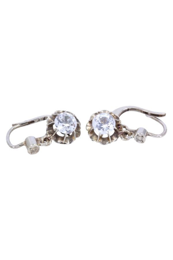 Dormeuses 2 Ors Saphirs Blancs et Diamants - photo 3