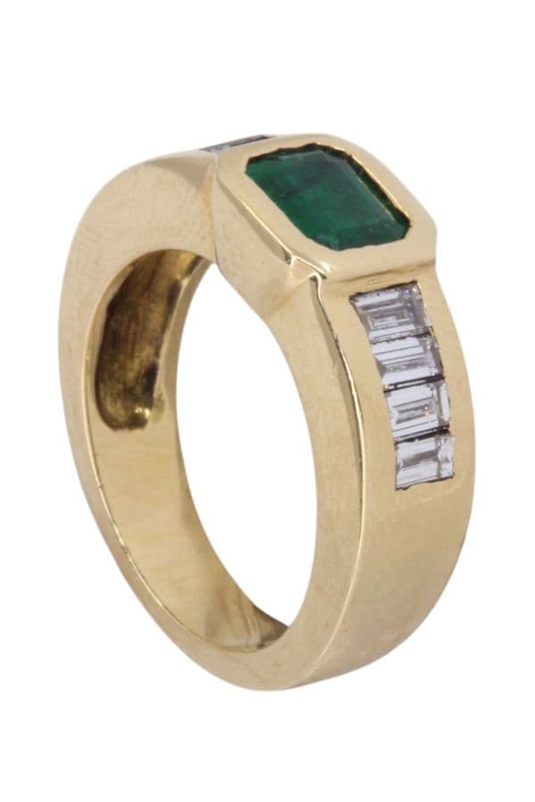 Bague Emeraude et Diamants - photo 4