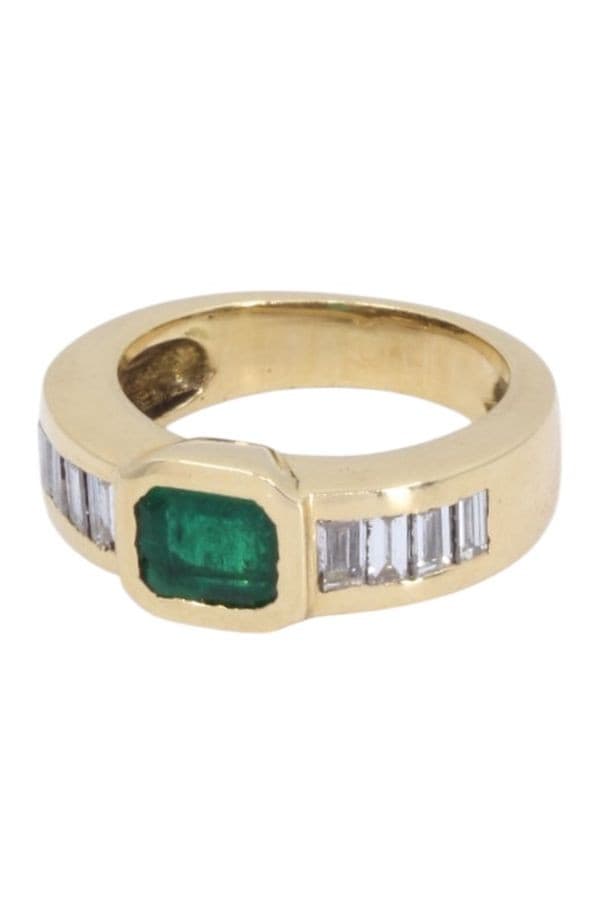 Bague Emeraude et Diamants - photo 6