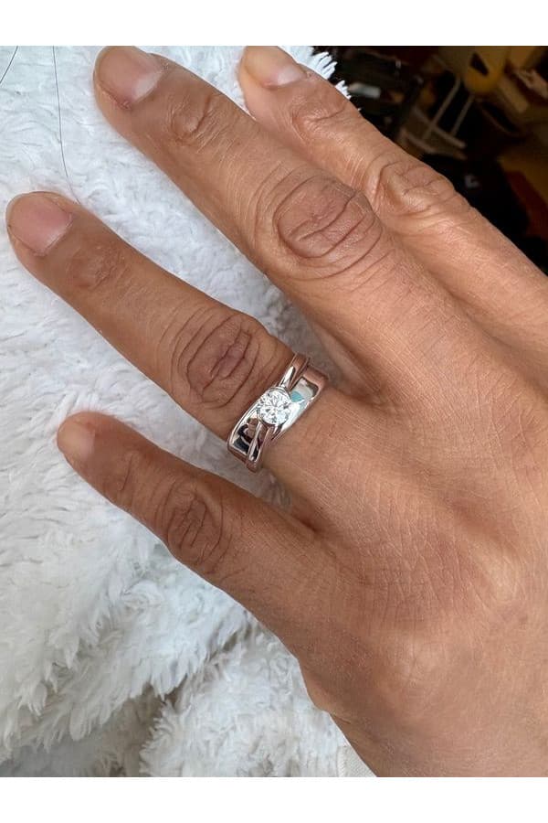 Solitaire Moderne Diamant - photo 2