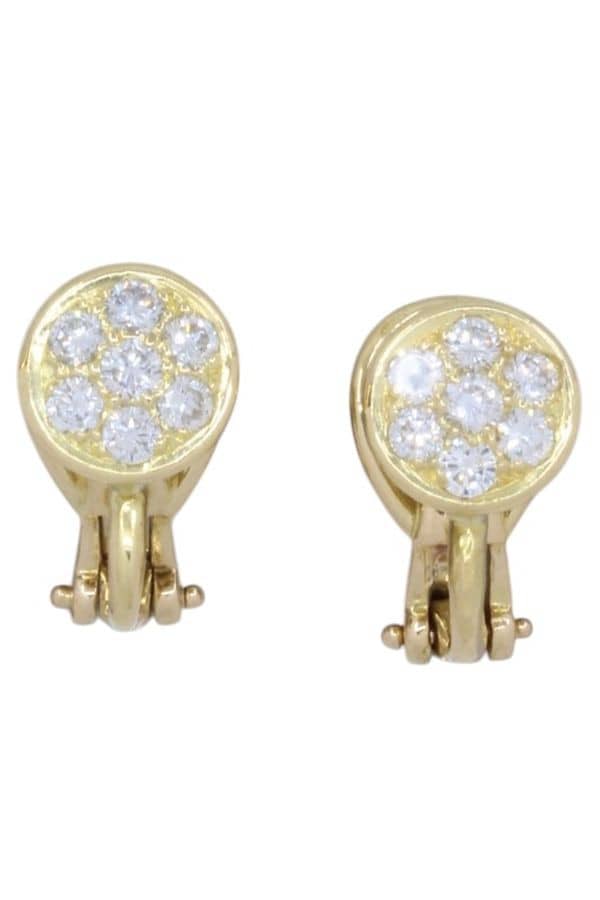 BOUCLES D'OREILLES DIAMANTS MODERNES, photo 2 sur 3