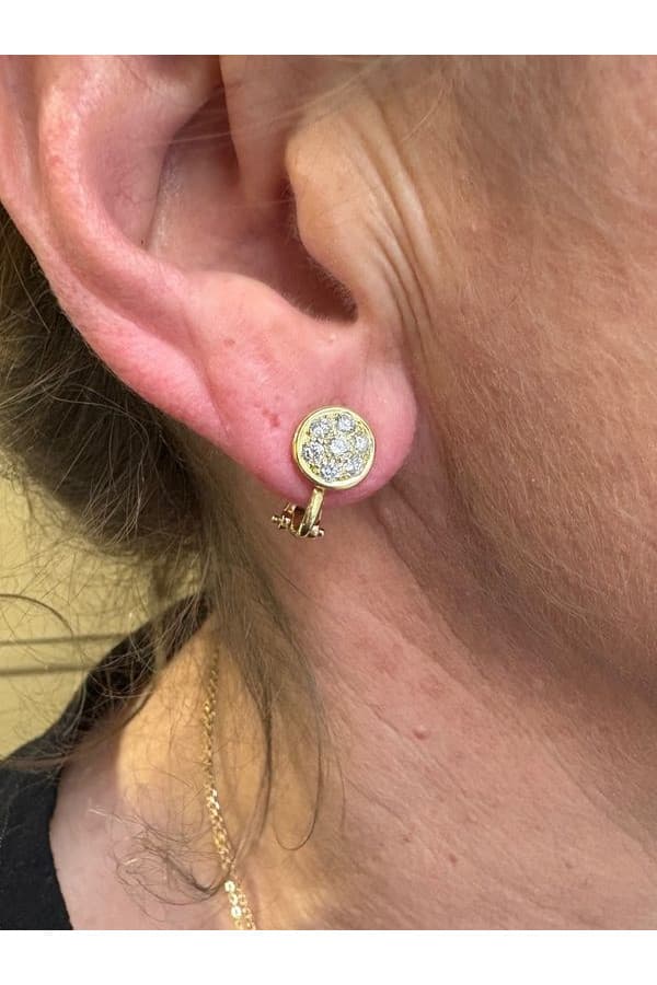 Boucles d'Oreilles Diamants Modernes - photo 2