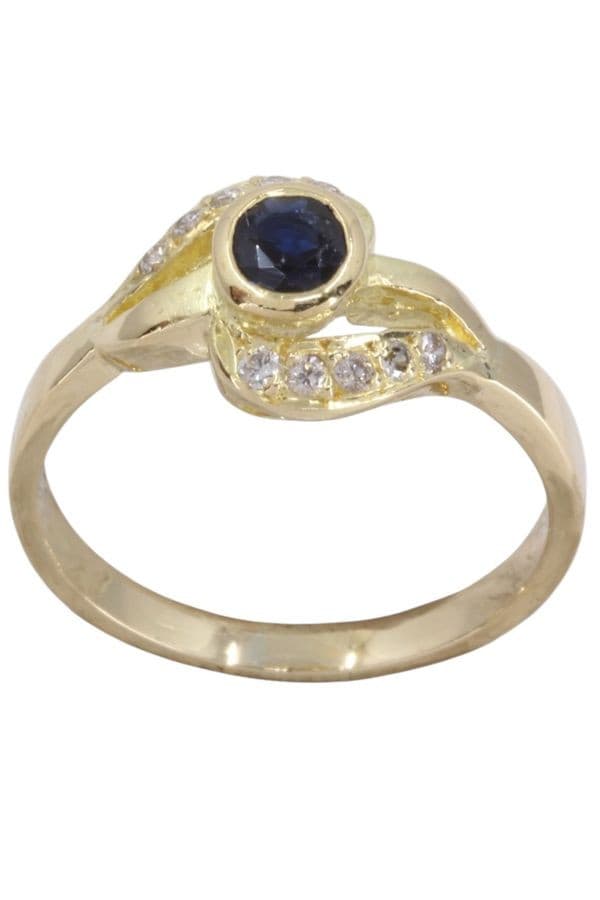 Bague Saphir et Diamants