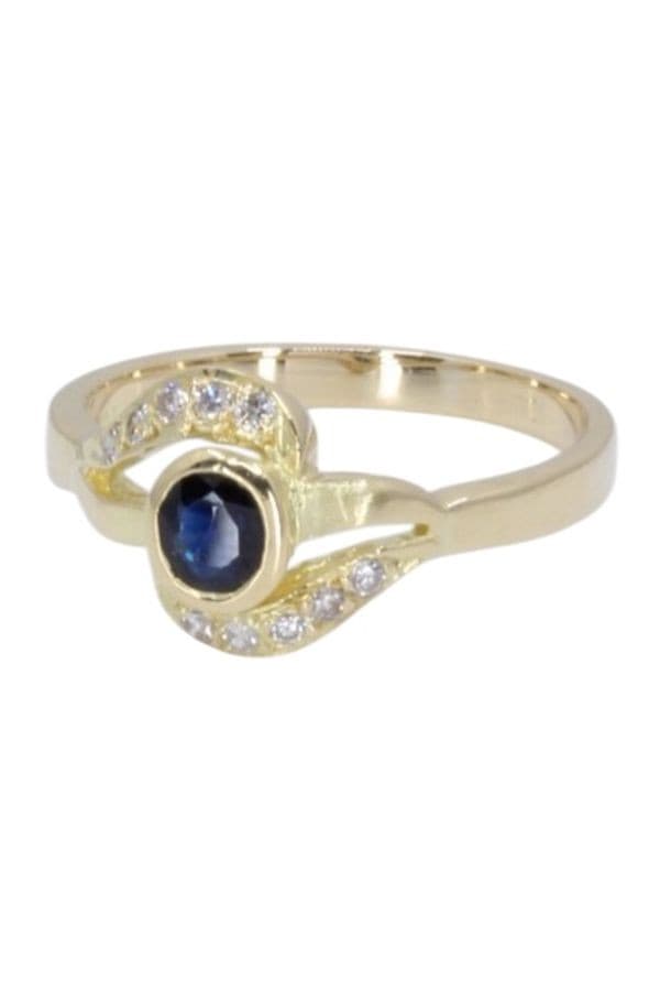 Bague Saphir et Diamants - photo 6