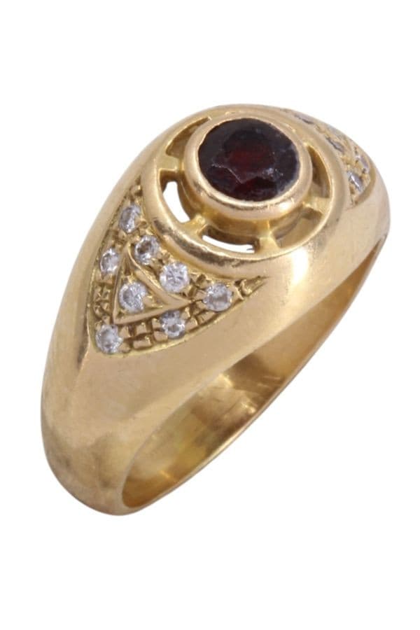Bague Jonc Rubis et Diamants - photo 3