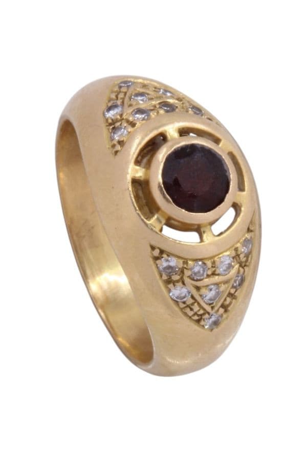 Bague Jonc Rubis et Diamants - photo 5