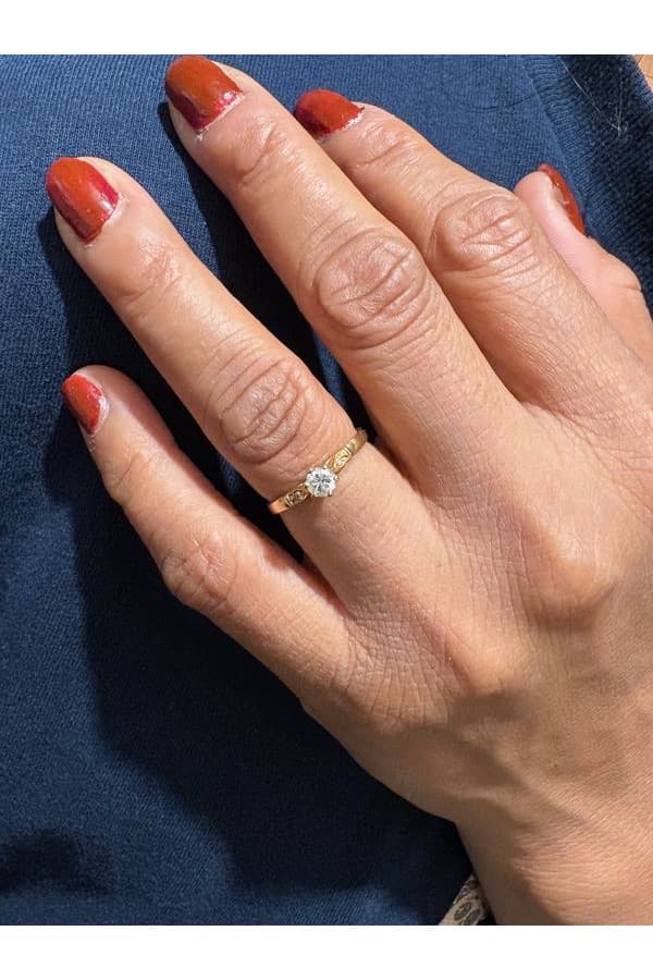 Bague Effet Solitaire Diamant - photo 2