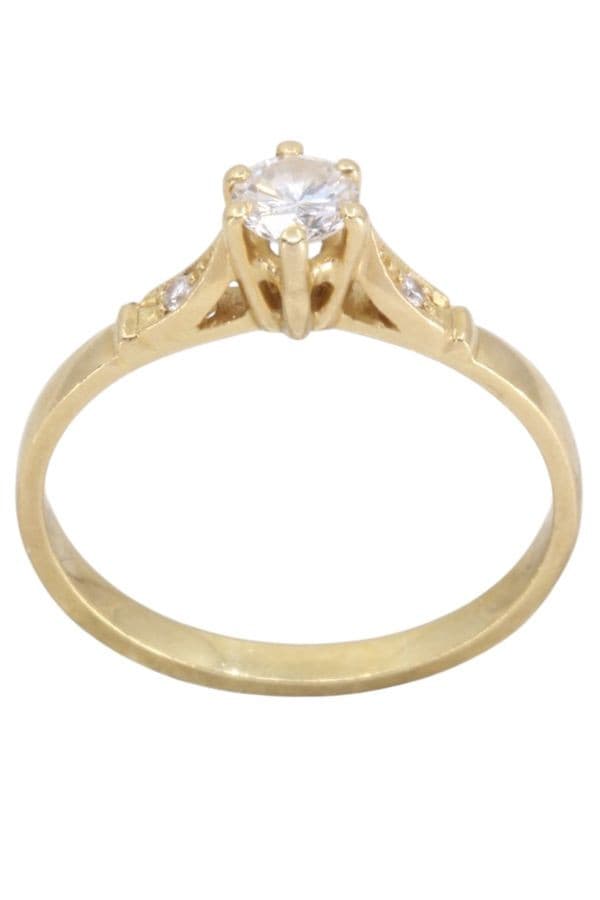 Bague Effet Solitaire Diamant