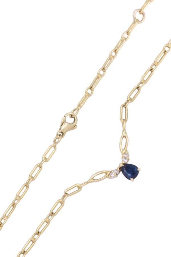 Collier Saphir et Diamants - photo 3