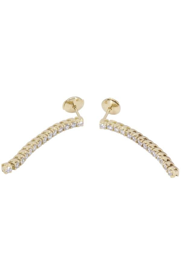 Boucles d'Oreilles Pendantes Diamants - photo 3