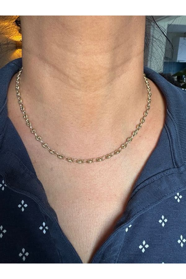 Chaine Maille Grain de Cafe - photo 2