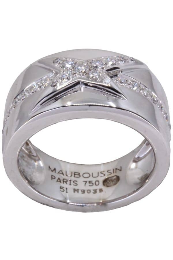 BAGUE MAUBOUSSIN \"ÉTOILE DIVINE\" DIAMANTS, photo 2 sur 3