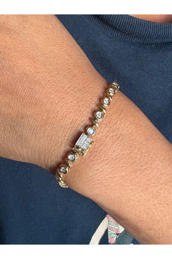 Bracelet Ligne Diamants - photo 2