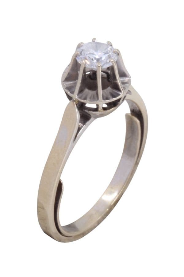 Solitaire Ancien Diamant - photo 3