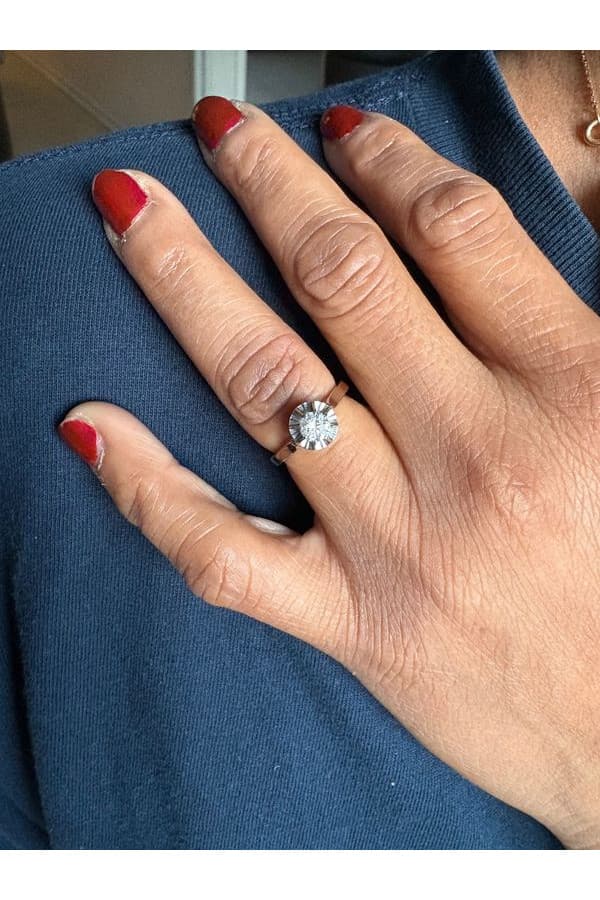Solitaire Ancien Diamant - photo 2