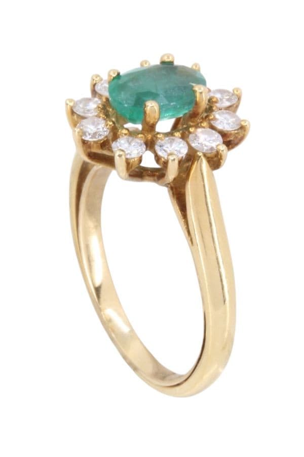 Bague Marguerite Emeraude et Diamants - photo 4