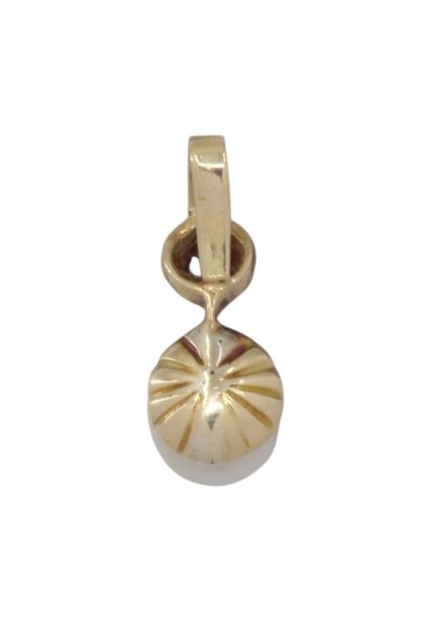 Pendentif Perle et Diamant - photo 3