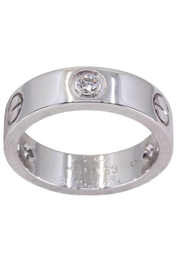 BAGUE CARTIER LOVE 3 DIAMANTS, photo 2 sur 3