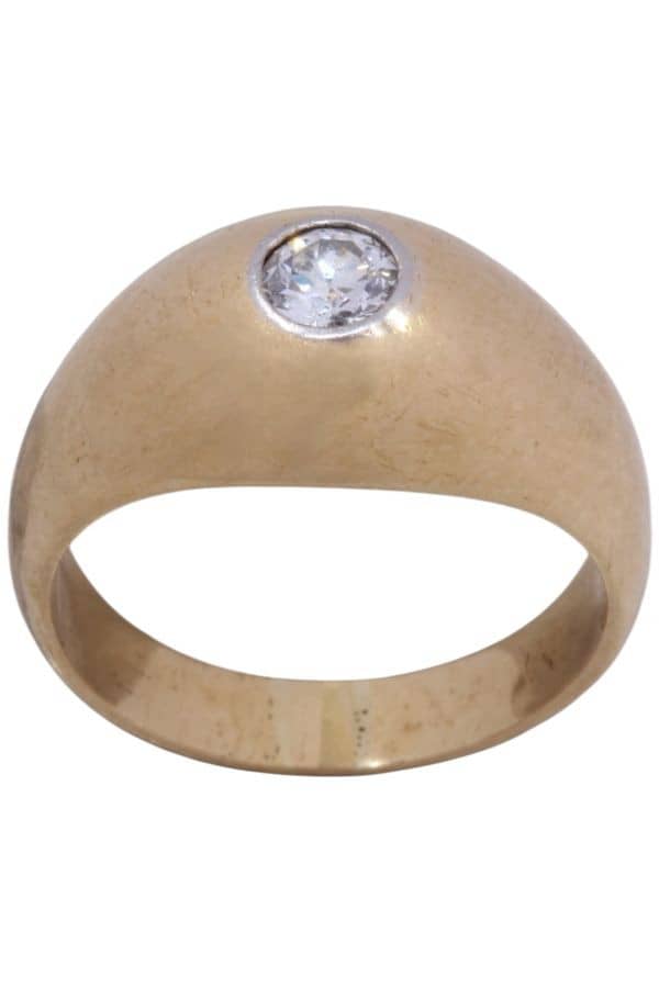 BAGUE JONC ANGLAIS DIAMANT, photo 2 sur 3