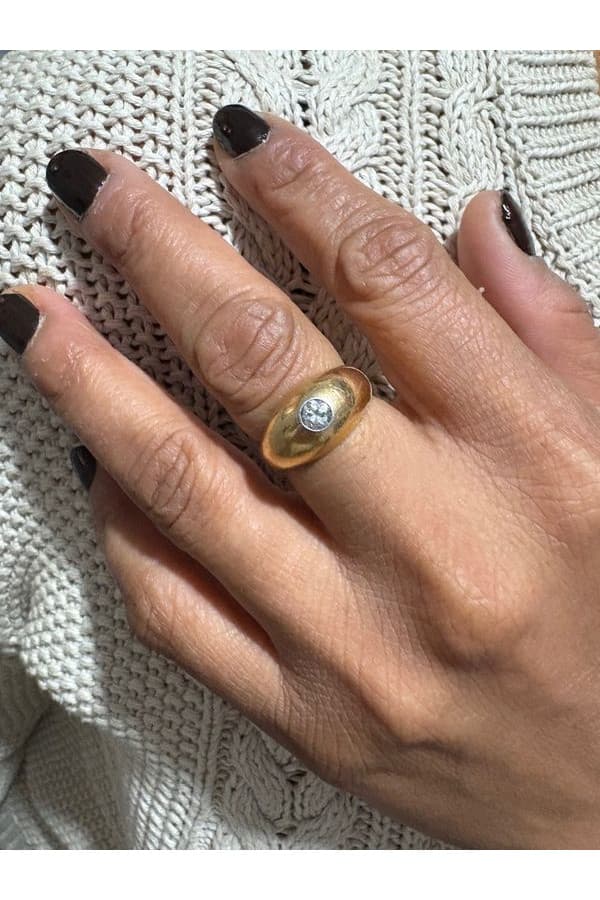 Bague Jonc Anglais Diamant - photo 2