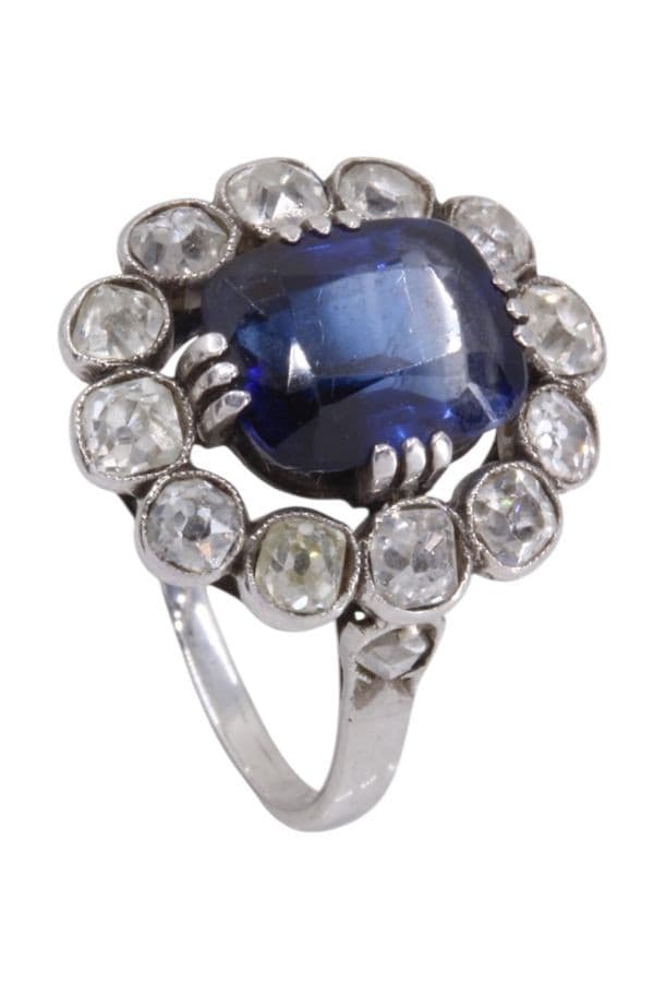 Bague Pompadour Saphir et Diamants - photo 5