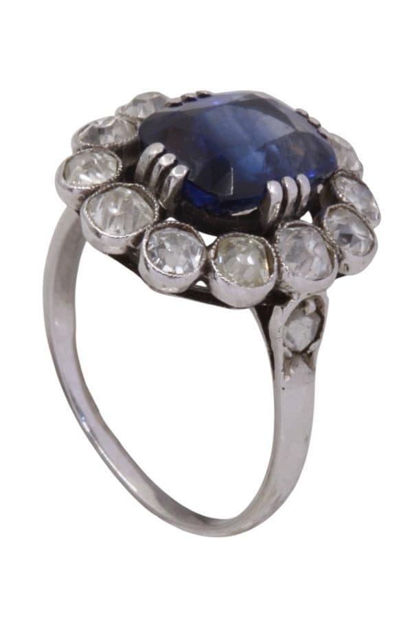 Bague Pompadour Saphir et Diamants - photo 4