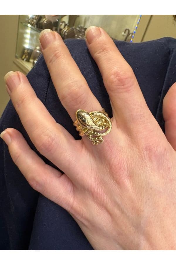 Bague Ancienne Serpent - photo 2