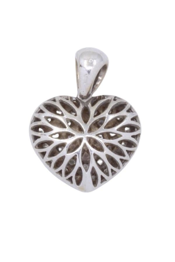 Pendentif Coeur Pavage Diamants - photo 3