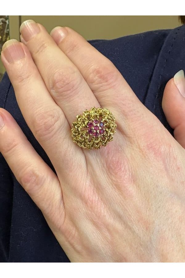 Bague Rubis 1960' - photo 2