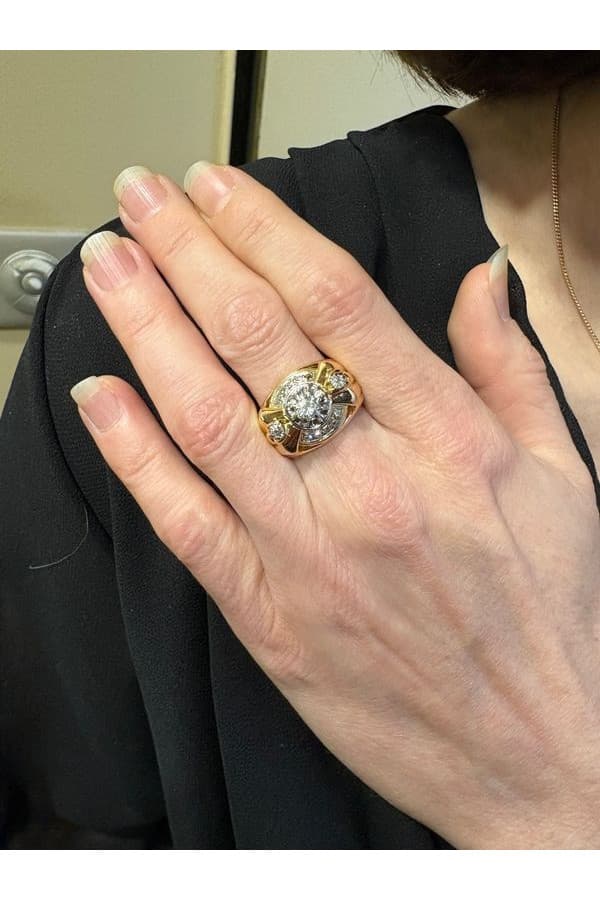 Bague Diamants 1950' - photo 2