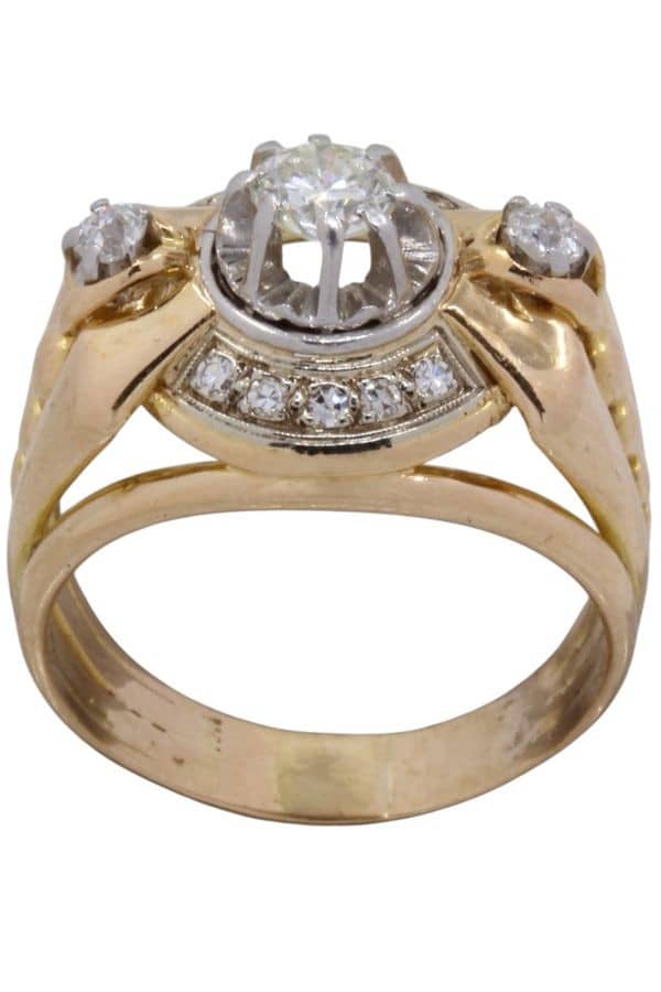 BAGUE DIAMANTS 1950', photo 2 sur 3