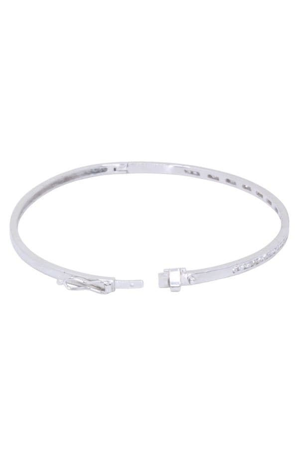 Bracelet Jonc Ouvrant Diamants - photo 3