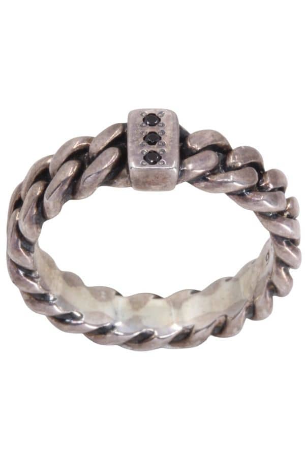 BAGUE CHAINE ARGENT, photo 2 sur 3