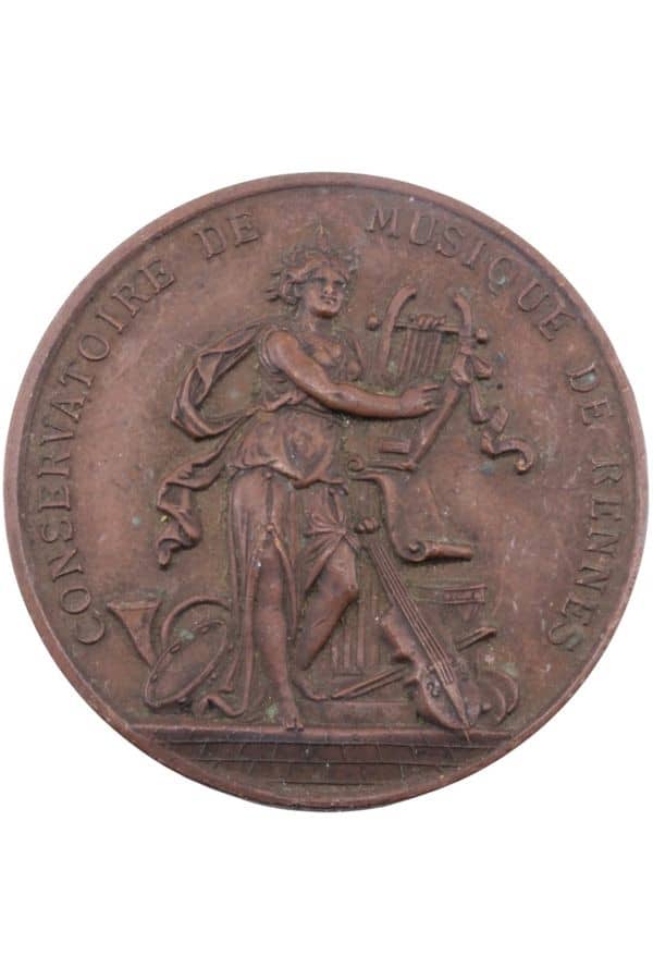 MÉDAILLE CONSERVATOIRE DE RENNES, photo 1 sur 2