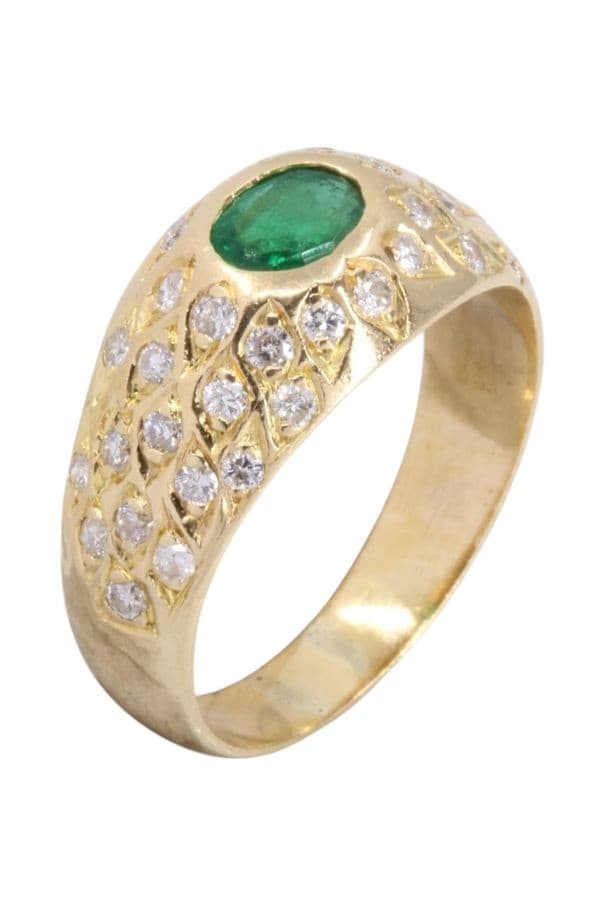 Bague Émeraude et Diamants - photo 3