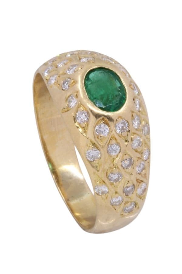 Bague Émeraude et Diamants - photo 5